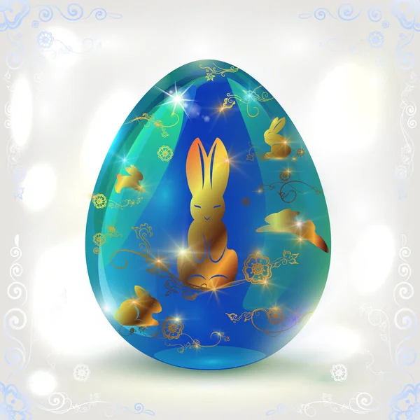 Her tasarım için dekoratif renkli Paskalya yumurtası — Stok Vektör