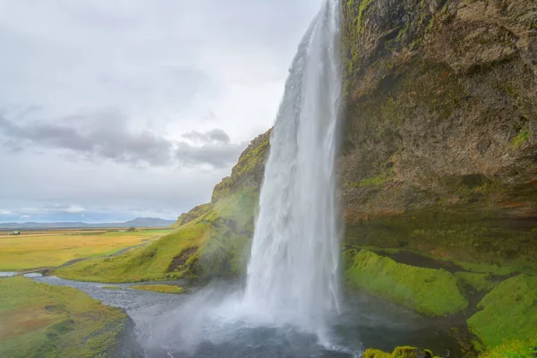 Niesamowite Wodospad Seljalandsfoss Islandia — Zdjęcie stockowe