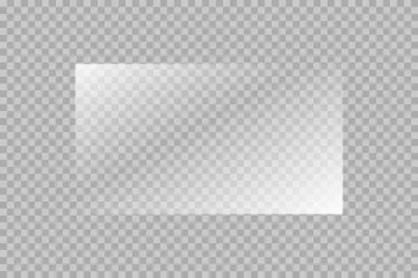 Dikdörtgen cam levha, ayna, pencere dokusu. Resim ya da ayna için ışık efekti. Güzel gerçekçi hisse senedi vektörü 