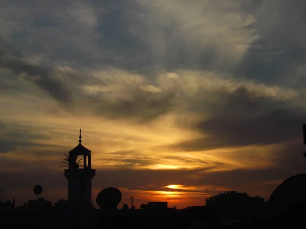 Sunset scene in Ismailia city, Egypt