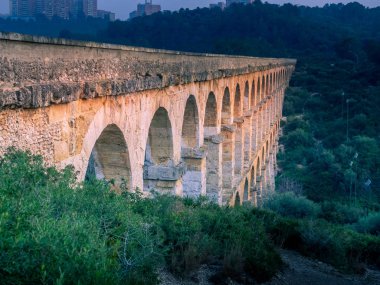 Tarragona Su Kemeri'nde Tarragonsunset'te gün batımı, Katalonya, İspanya