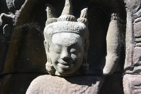 Escultura buda sorridente — Fotografia de Stock