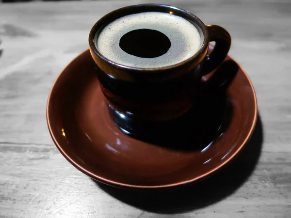 Brown mug of hot coffee 5 — Stock Photo, Image