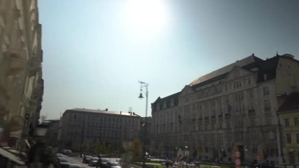 Budapest Ungarn 2019 Innenstadt Von Budapest Einem Sonnigen Herbsttag Stadtbild — Stockvideo