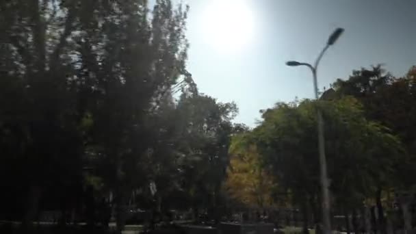 Budapeşte Macaristan 2019 Güneşli Bir Sonbahar Gününde Budapeşte Şehir Merkezi — Stok video