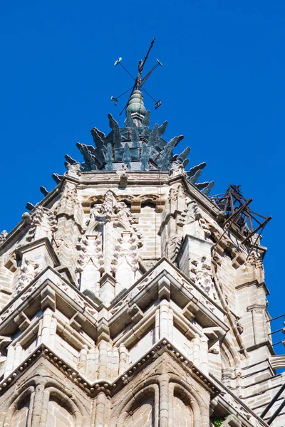 Věž Katedrály Toledo Gotický Styl — Stock fotografie
