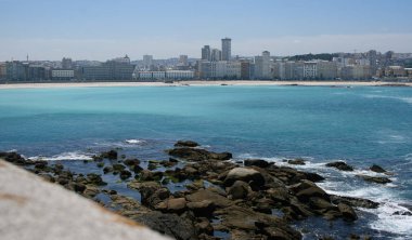 Güzel denizcilik kasabası, A Corua, Galiçya, İspanya