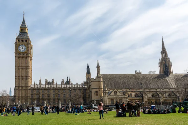 Londres Inglaterra 2016 Casas Del Parlamento Big Ben Londres —  Fotos de Stock