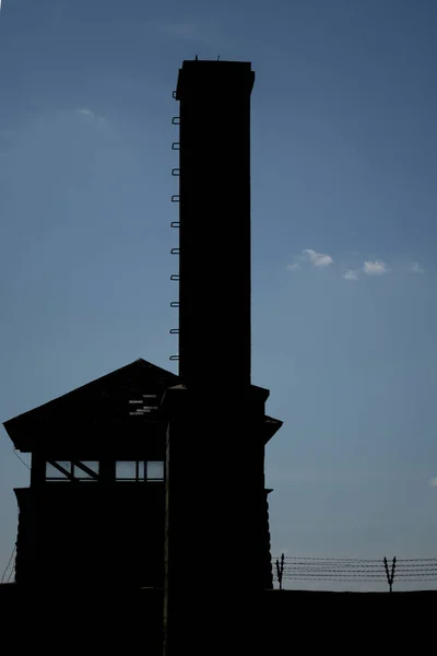 Mauthausen Rakousko 2015 Vnější Pohled Komín Koncentračního Tábora Mauthausenu Kde — Stock fotografie