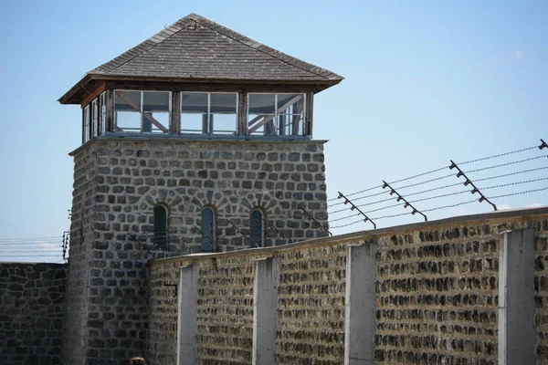 Mauthausen Rakousko 2015 Pohled Exteriéru Mauthausenův Koncentrační Tábor Kde Byly — Stock fotografie