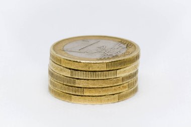 Bir euro sikke Stack