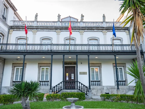 Laredo Kantabrien Spanien 2020 Hauptfassade Des Hauses Der Vier Temporas — Stockfoto