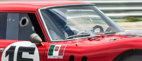 Circuito Jarama Madrid España Abril 2016 Detalle Ventana Conductor Ferrari — Foto de Stock