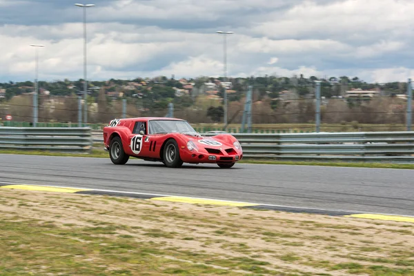 Circuito Jarama Madrid España Abril 2016 Ferrari 250 Breadvan Rojo — Foto de Stock