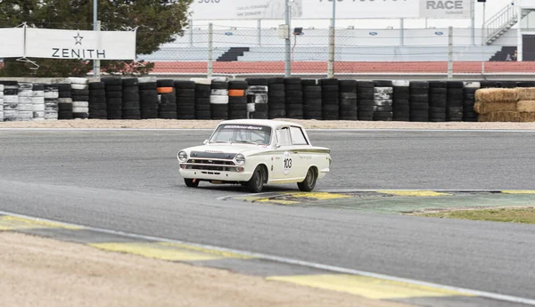 Circuit Jarama Madrid Spain April 2016 Ford Lotus Cortina Classic — Stock Photo, Image