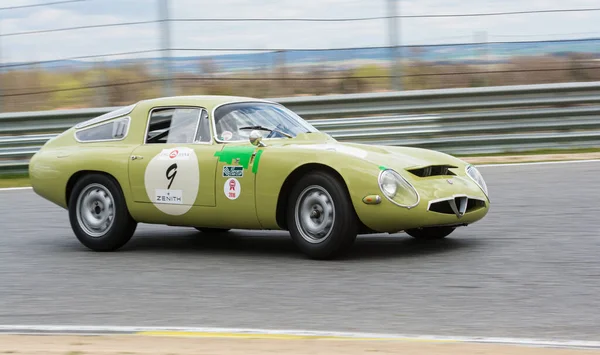 Circuit Jarama Madrid Espagne Avril 2016 Green Alfa Romeo Tz1 — Photo