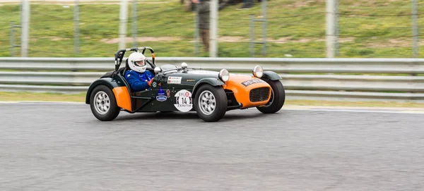 Circuito Jarama Madrid España Abril 2016 Lotus Seven Una Carrera — Foto de Stock