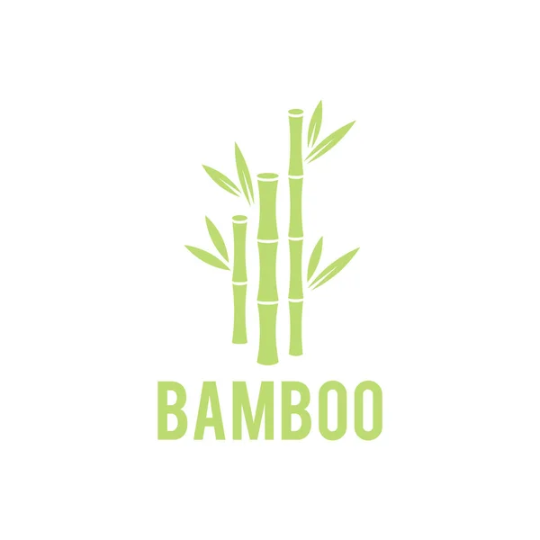 Grön Bambu Stjälkar Koncept För Spa Och Skönhetssalong Asiatisk Massage — Stock vektor