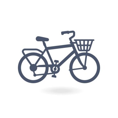 Bisiklet. Bisiklet simgesi vektörü. Grafik tasarım, logo, Web sitesi, sosyal medya için Trendy Düz tarzı. Bisiklet anahat simgesi, modern minimal düz tasarım stili, bisiklet vektör illüstrasyon.