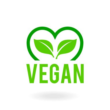 vegan gıda için simge. Bio, Ekoloji, Organik logolar ve rozetler.