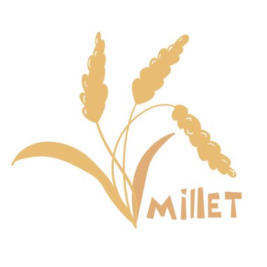 Organik ürünler etiket, hasat ve tarım, tahıl, ekmek, sağlıklı gıda için kavram.