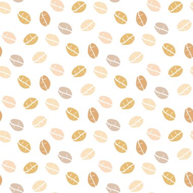 Vektör dikişsiz desen, el çizilmiş illüstrasyon. Yulaf gevreği dikişsiz arka plan.