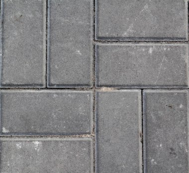 sokakta beton kiremit gri döşeme doku 