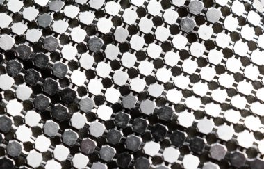 Krom dekoratif metal ağ dokusu