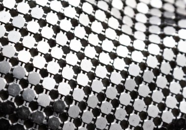 Krom dekoratif metal ağ dokusu