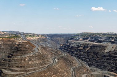 Demir cevheri ocağı teras rahatlığı, madencilik endüstrisi, madencilik ve taş ocağı ekipmanları, genel görüş