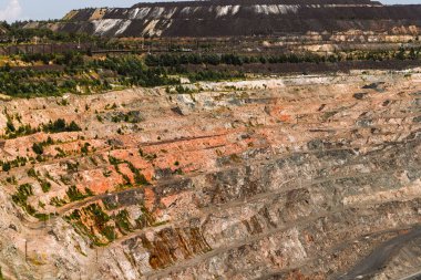 Demir cevheri ocağı teras rahatlığı, madencilik endüstrisi, madencilik ve taş ocağı ekipmanları, genel görüş