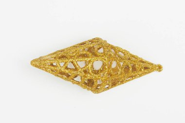 Beyaz arka planda noel süslemeleri tecrit, kopyalanma alanı, düz alan