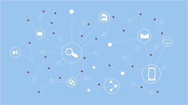 concept de médias sociaux. communication dans les réseaux informatiques mondiaux. 