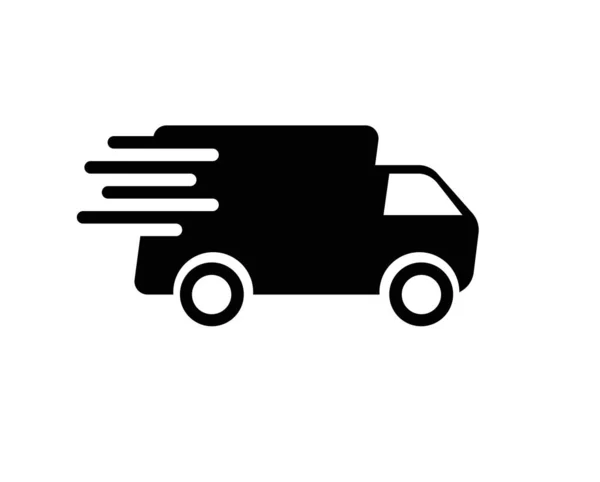 送货卡车图标设计标志模板 — 图库照片