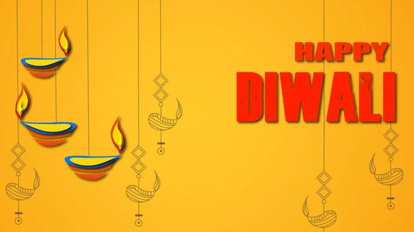 Abstrakte Schöne Glückliche Diwali Hintergrund — Stockfoto