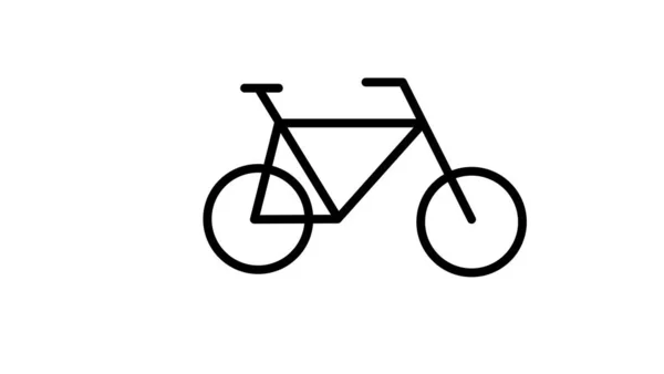 Fahrradsymbol Einfaches Flaches Symbol Perfekte Illustration Des Schwarzen Piktogramms — Stockfoto