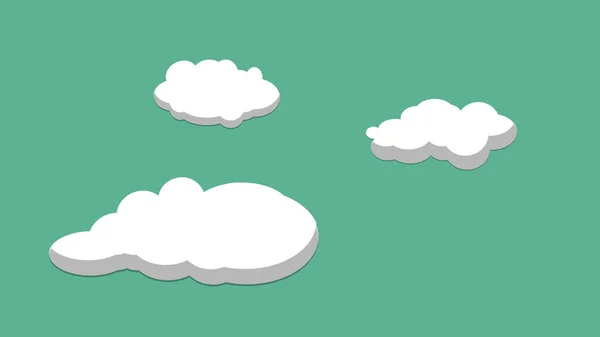 Conjunto Fundo Ilustração Cloud Icon — Fotografia de Stock