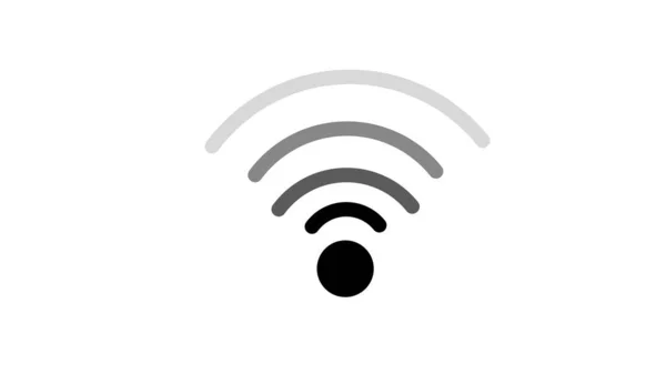 Icono Wifi Acceso Inalámbrico Internet — Foto de Stock