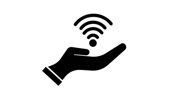 Icono Wifi Acceso Inalámbrico Internet —  Fotos de Stock