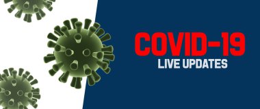 Corona Virus Covid-19 banner illustration - Microbiology And Virology Concept