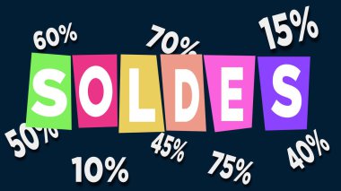 background soldes illustration background