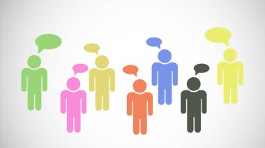  Chat, talk icon  illustration  Communication concept