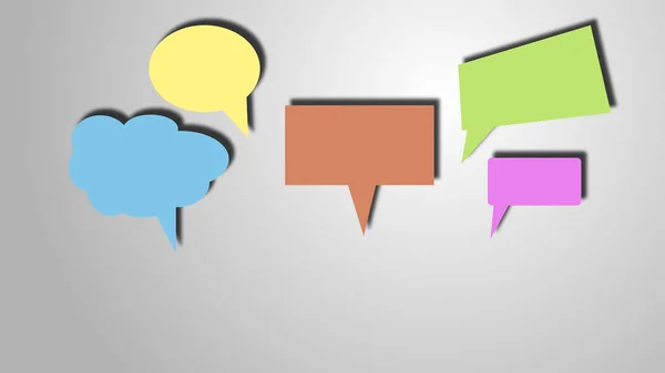 Chatten Reden Ikone Illustration Kommunikationskonzept — Stockfoto