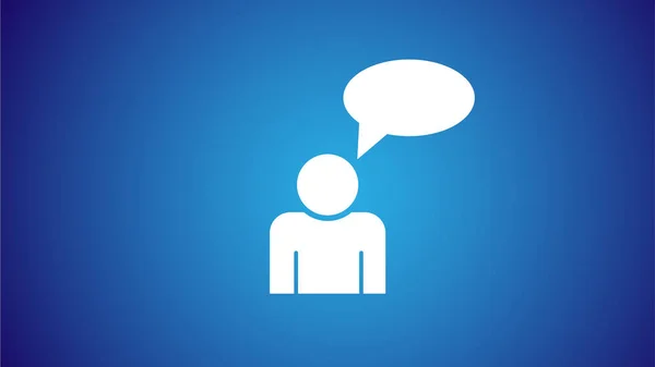 Chatten Reden Ikone Illustration Kommunikationskonzept — Stockfoto