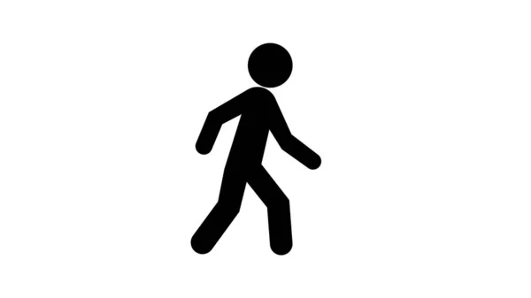 Man Walk Icon Illustration Background — Φωτογραφία Αρχείου