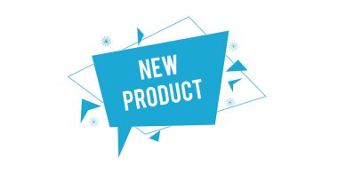 Beyaz arkaplanda yeni ürün illüstrasyonu