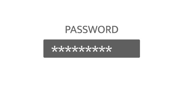 Lösenordsskyddad Inloggningsinformation Eller Verifieringskod För Autentisering — Stockfoto