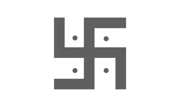 Swastyka Religijny Symbol Prosty Ikona — Zdjęcie stockowe