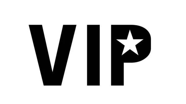 Vip Pictogram Illustratie Witte Achtergrond — Stockfoto