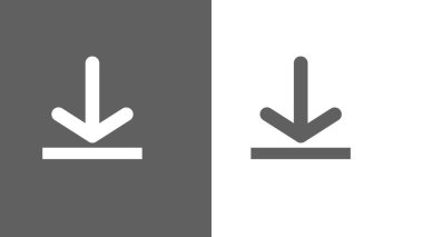 Simge indir, sembol yükle. Modern, basit düz